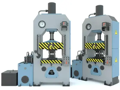 Industrial machine tool hydraulic press P474 3D model