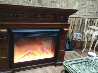 fireplace gold 3D model