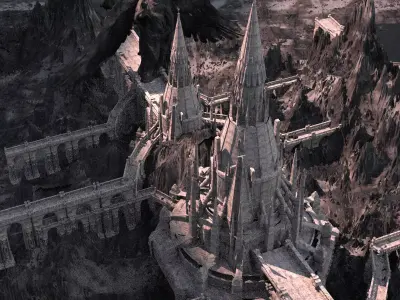 Narnia Palace Walkways 1  3D model