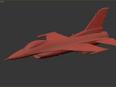 F-16C Fighting Falcon 3D print model