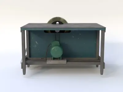 Table Saw Low-poly 3D model