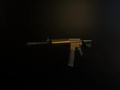 M6 rifle Free low-poly 3D model