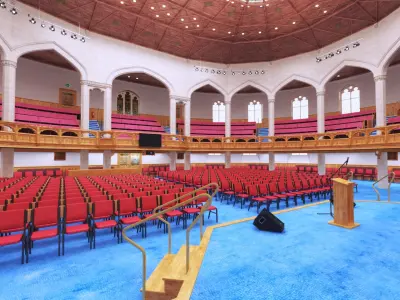 Assembly hall and Church 3D model
