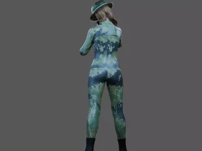 Female Navy Seal Sniper 3D print model