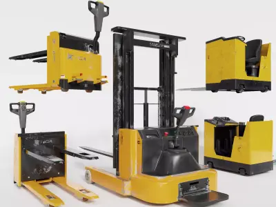 forklift truck 3D model buy