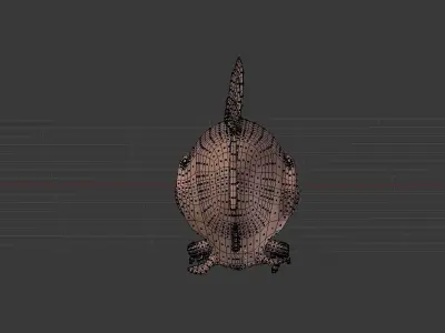 Alien Fish BASE MESH Free 3D model