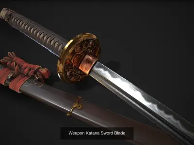 Sword Blade PBR 3D Model Pack