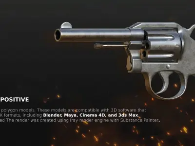 colt police gun  3D model