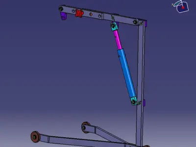 Workshop mini Crane Free 3D model