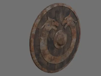 Shield 1B Low-poly 3D model