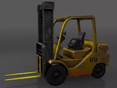 Forklift Rusty 3D model