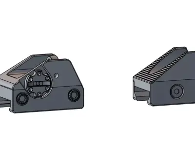 OEM CZ Scorpion EVO 3 Iron Sights - CAD Model 3D model
