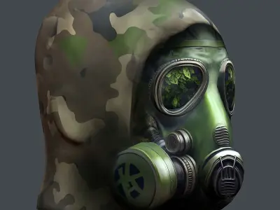 Helmet 3d model military combat Military scifi helmet  Low-poly 3D model purchase