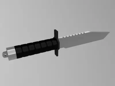Knives pack Free low-poly 3D model