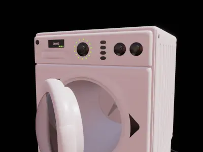 washing machine - gameready asset  Low-poly 3D model