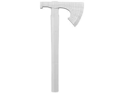 Ax Medieval  Low-poly 3D model