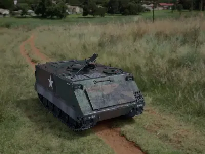 Low poly M113 Low-poly 3D model