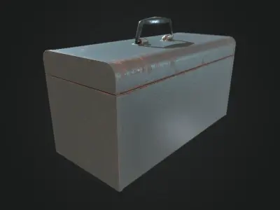 Vintage Toolbox Game Ready  Low-poly 3D model