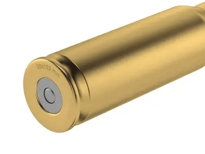 Bullet 20x102mm  Low-poly 3D model