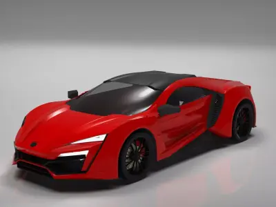Sport Racing Car Lycan Free 3D model