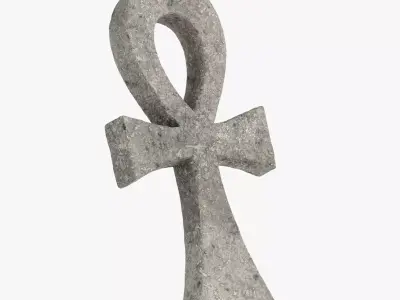 Stone Egyptian Cross Ankh Key of Life 3D model