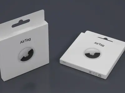 Apple AirTag Package 3D model