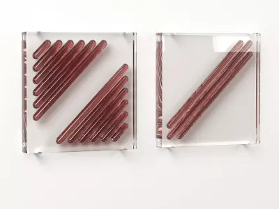 Wall Glass Blocks - Decorative Frame - Lines - Part 5 3D model