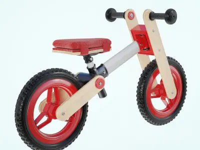 My First Go Balance Children Bike Red 3D model