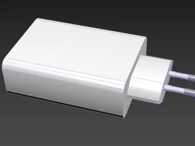 POWER ADAPTER  Low-poly 3D model