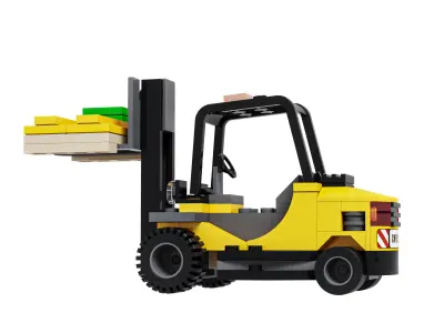 Lego 60198 Forklift truck 3D model