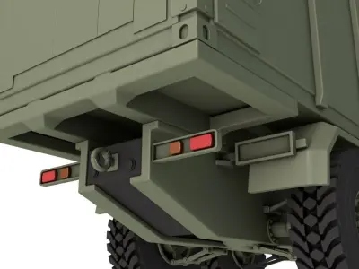 50K6 Command Control Vehicle S-350 Vityaz 3D model