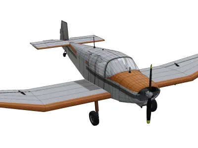 Jodel D112 Low-poly 3D model