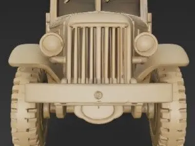 Classic Military Ammo Truck2 3D print model