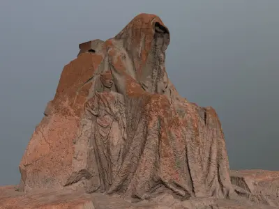 statue gate   Low-poly 3D model purchase
