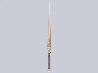 Wooden sword Low-poly 3D model shop
