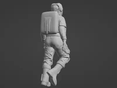 Realistic Sci-Fi Fighter Pilot Bust - Printable Sculpture 3D print model