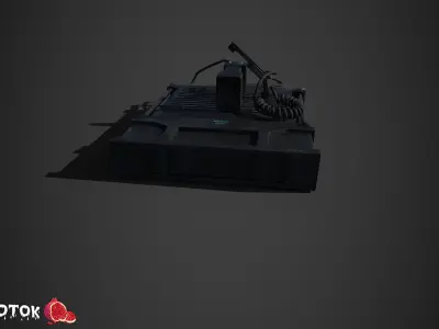 Military Radio Low-poly 3D model buy