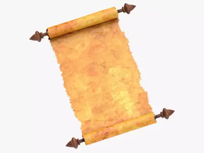 Scroll Open 01 3D model