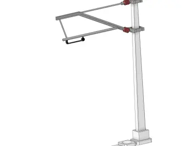 Catenery Poles Set D 1-87 FDM 3D print model