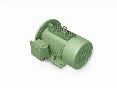 100L B35 Right IEC electric motor - 3D CAD model 3D model