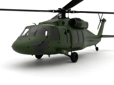 h60 helicopter Free 3D model