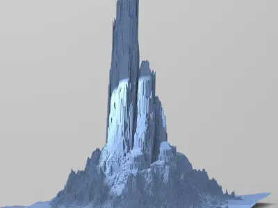 Mount Olympus mountain 3  3D model