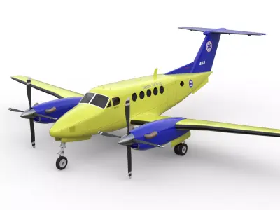 Beechcraft Hellenic Air Force Livery 3D model