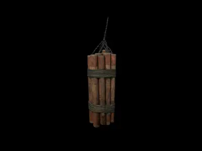 Dynamite - PBR - Textured Low-poly 3D model