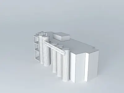 Konya Sugar Factory Plant Free 3D model