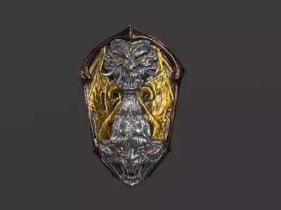 Shield 06 Low-poly 3D model