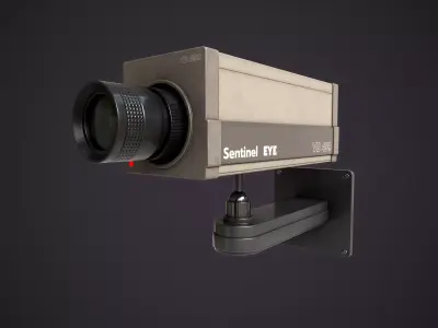 CCTV Camera Low-poly 3D model purchase
