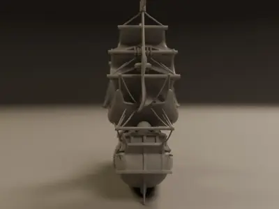wooden ship 3D print model by CRS3D from CGTrader