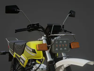 Honda Win100 Custom Verza Low-poly 3D model