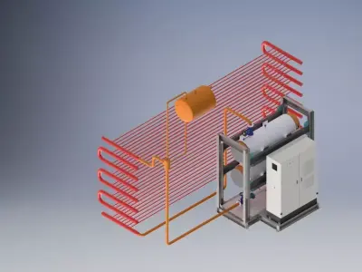 ELECTRIC THERMAL  HOT OIL EQUIMENT 3D model